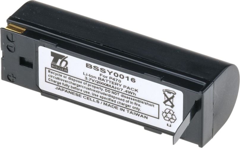 Nabíjecí baterie T6 Power pro čtečku čárových kódů Motorola 50-14200-003, Li-Ion, 2000 mAh (7,4 Wh), 3,7 V
