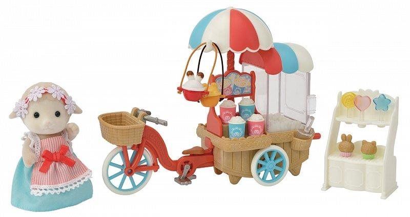 Set figurek a příslušenství Sylvanian Families Popcorn pojízdná prodejna s ovečkou