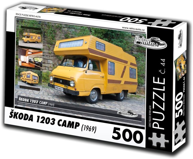 Puzzle Retro-auta Puzzle č. 44 Škoda 1203 Camp (1969) 500 dílků