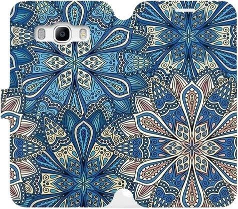 Kryt na mobil Flipové pouzdro na mobil Samsung Galaxy J5 2016 - V108P Modré mandala květy