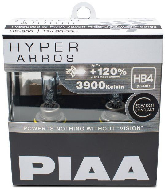 Autožárovka PIAA Hyper Arros 3900K HB4 + 120% zvýšený jas, 2ks
