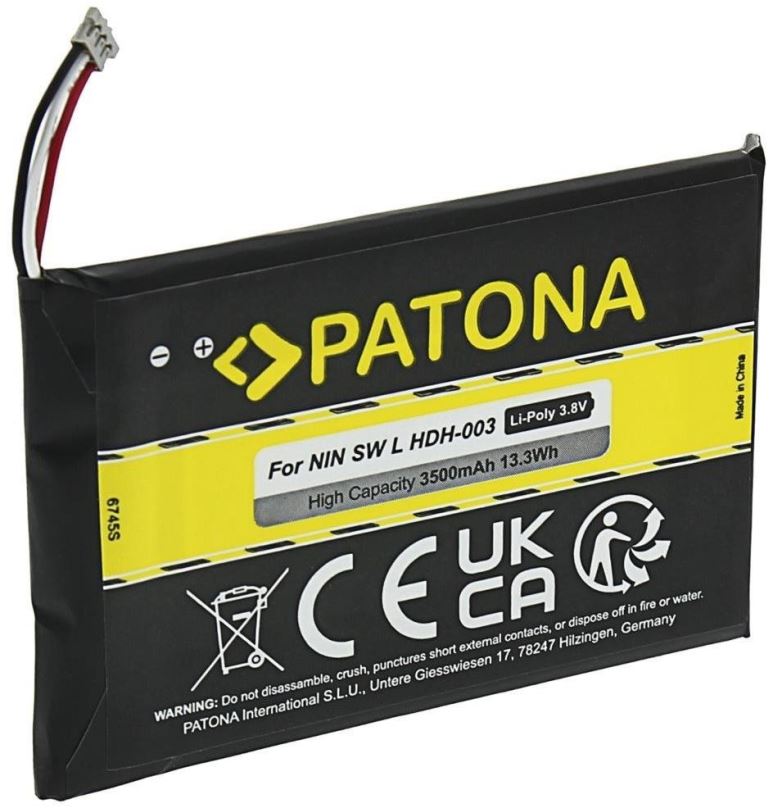 Akumulátor PATONA baterie pro Nintendo Switch Lite HDH-003 3500mAh Li-Pol 3,8V