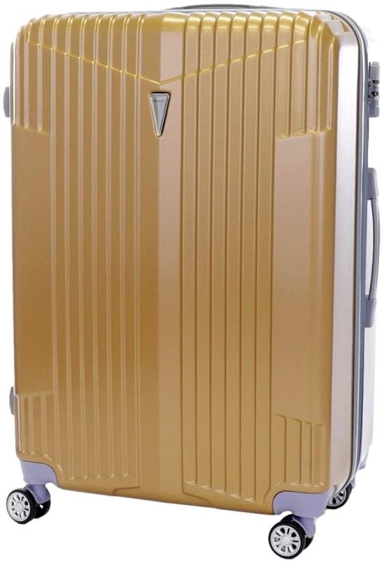 Cestovní kufr T-class TPL-5001, vel. XL, TSA zámek, rozšiřitelné, (zlatá), 75 x 48 x 30cm