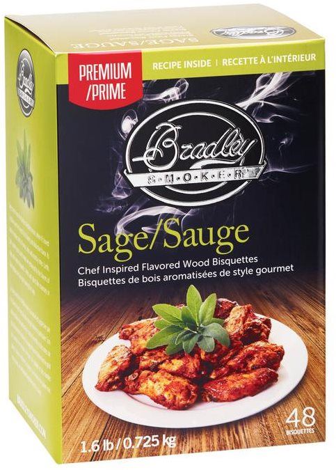 Grilovací brikety Bradley Smoker - Brikety Premium Sage 48ks