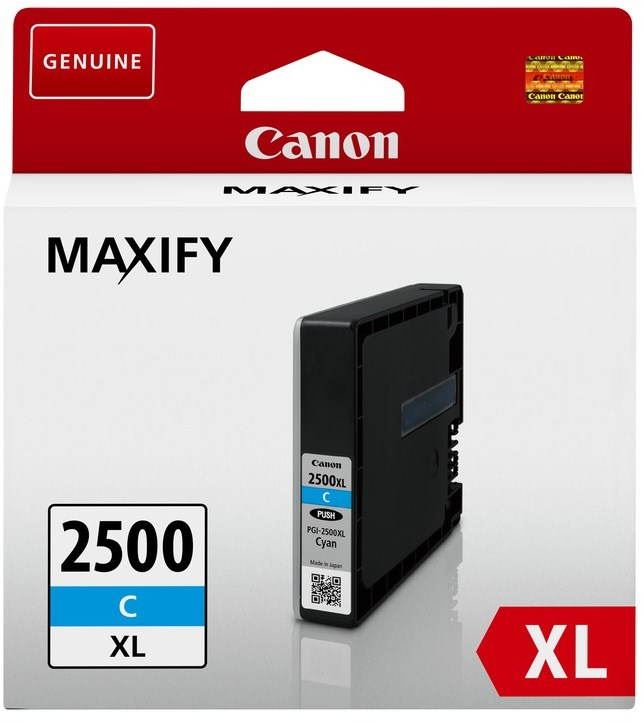 Cartridge Canon PGI-2500XL C azurová