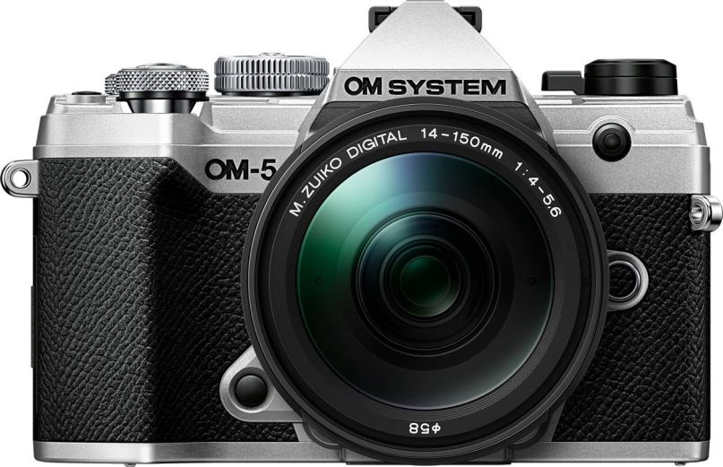 Digitální fotoaparát OM SYSTEM OM-5 + ED 14-150 mm f/4,0-5,6 II EZ stříbrný