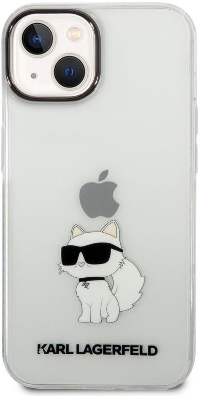 Kryt na mobil Karl Lagerfeld IML Choupette NFT Zadní Kryt pro iPhone 14 Transparent