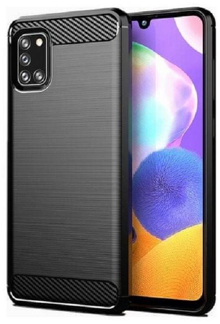 Kryt na mobil TopQ Samsung A31 silikon černý 50927