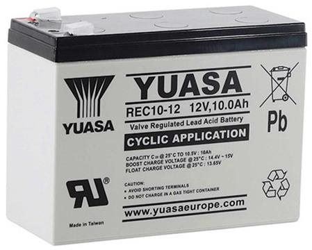 Trakční baterie Yuasa REC10-12, 10Ah, 12V