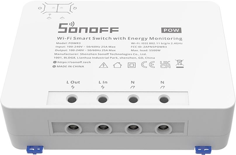 WiFi spínač Sonoff POWR3 Wi-Fi Smart Switch for Power ON/OFF