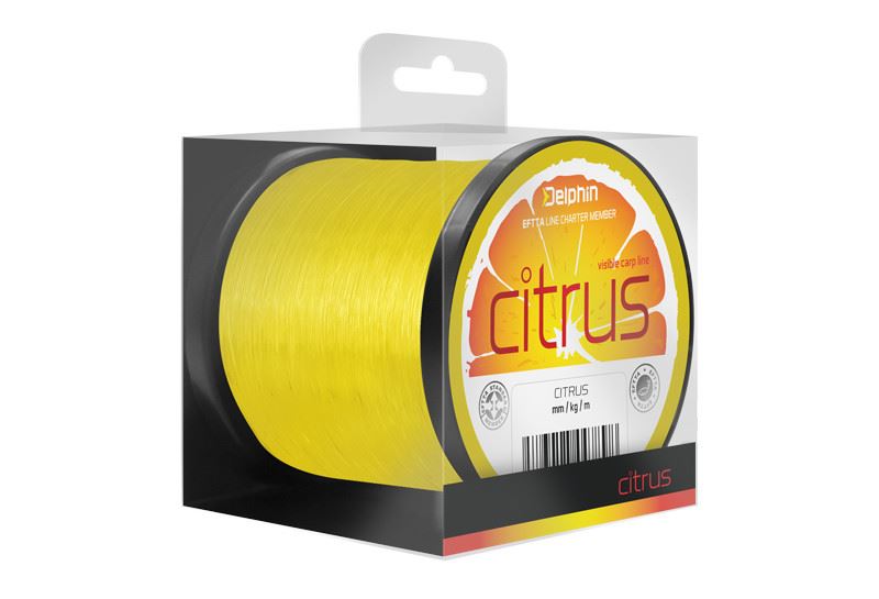 Delphin Vlasec Citrus Žlutý 1200m 0,25mm 5kg