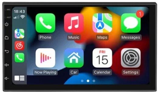 Autorádio Hizpo 2Din univerzální Android Autorádio s kamerou, 2GB RAM, Apple CarPlay Android Auto černé