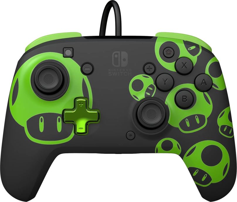 Gamepad PDP REMATCH Wired Controller - 1Up Glow In The Dark - Nintendo Switch