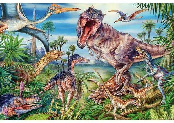 Puzzle Schimdt Puzzle Mezi dinosaury 60 dílků