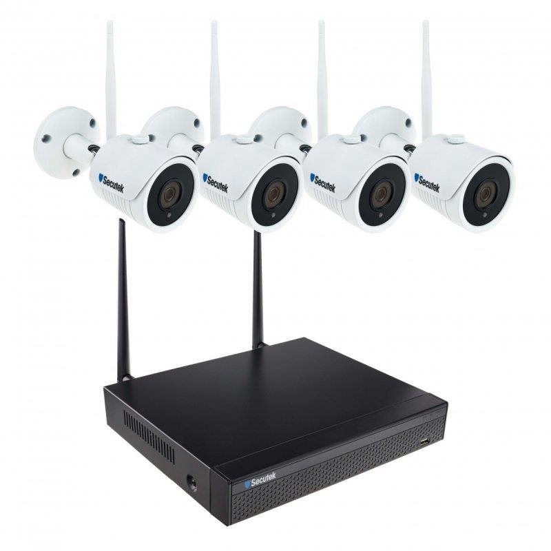 IP kamera Secutek WiFi kamerový systém SLG-WIFI2108DE4FE200 - 4 x 2Mpix kamera, NVR