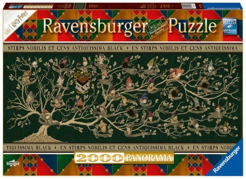 Puzzle Ravensburger 172993 Harry Potter: Rodokmen 2000 dílků Panorama