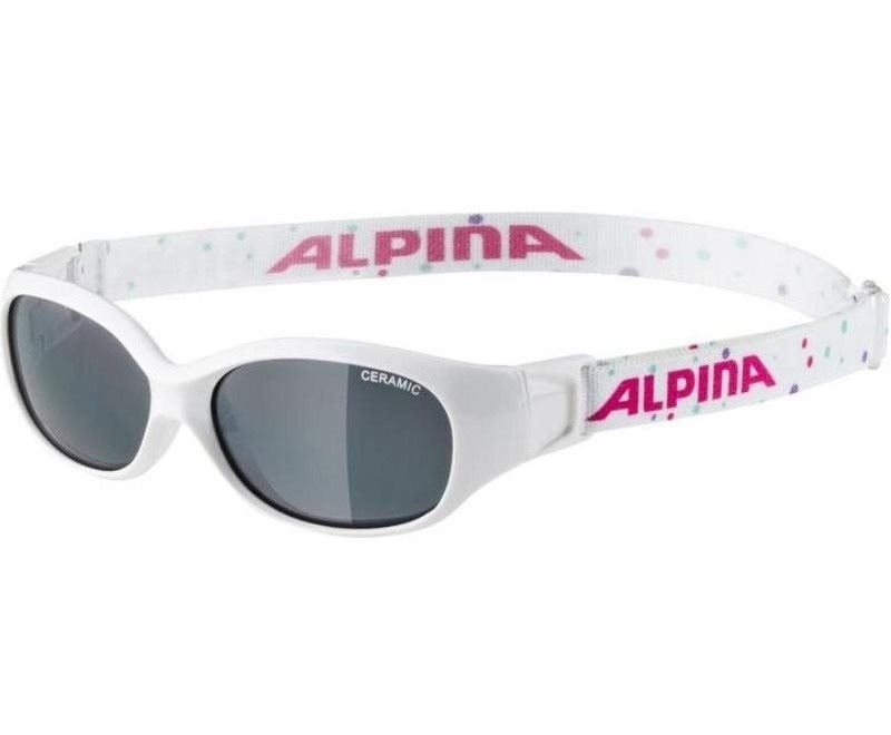 Cyklistické brýle Alpina Sports Flexxy Kids white-dots gloss