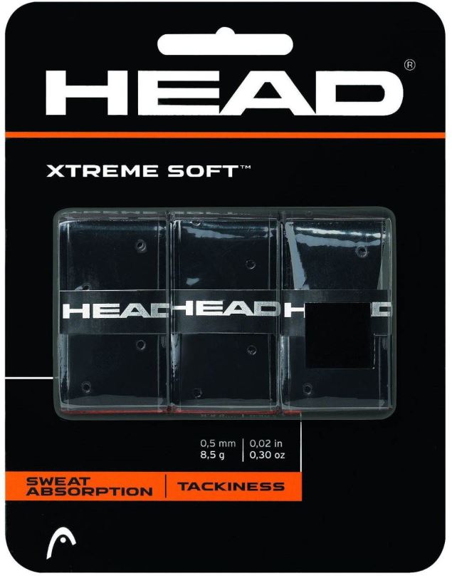 Omotávka na raketu Head Xtreme Soft 3 ks black