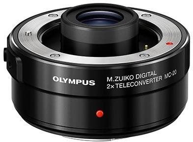 Telekonvertor Olympus MC-20 pro objektivy 40-150mm PRO a 300mm PRO (2x)