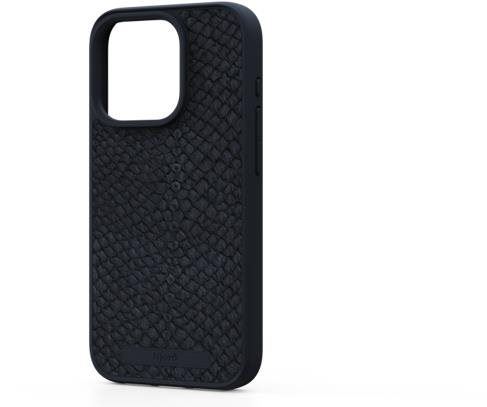 Kryt na mobil Njord Salmon Leather Magsafe Case for iPhone 15 Pro Black