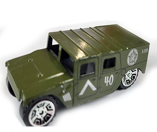 Auto Mikro trading Vojenský obrněný transportér zelený 7 cm kov 1:64 volný chod