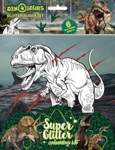 JIRI MODELS Třpytivé omalovánky Dinosauři