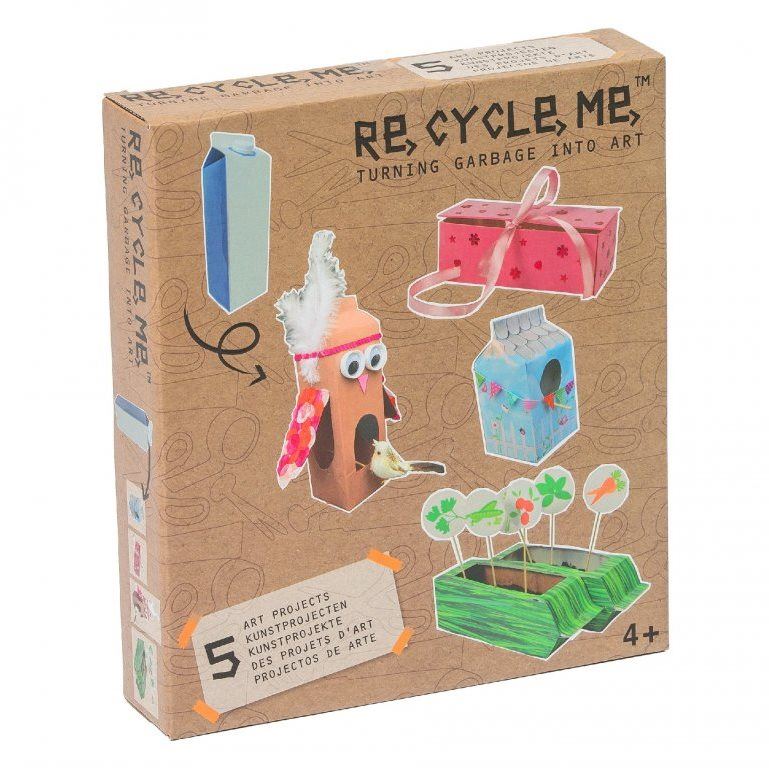 Vyrábění pro děti Set Re-cycle me pro holky – karton od mléka