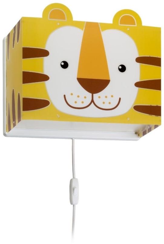 Nástěnná lampa Dalber 64568 - Dětské nástěnné svítidlo LITTLE TIGER 1xE27/60W/230V