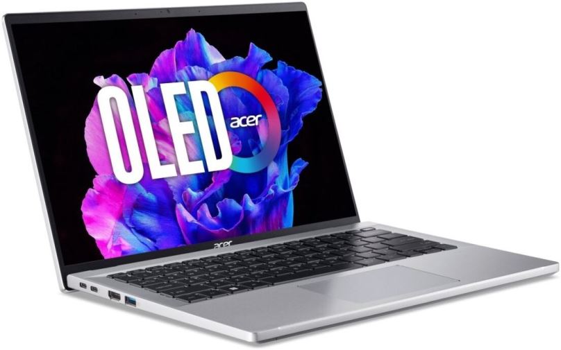 Notebook Acer Swift Go 14 Pure Silver celokovový (SFG14-71-57VF)