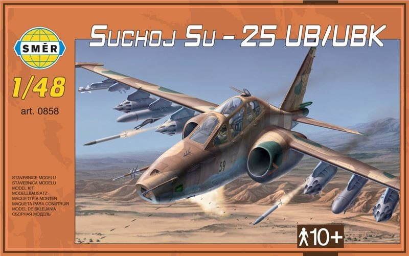 Model letadla Směr Model Kit 0858 letadlo – Suchoj Su-25 UB/UBK
