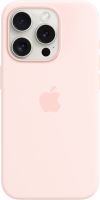 Kryt na mobil Apple iPhone 15 Pro Silikonový kryt s MagSafe světle růžový