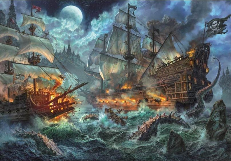Puzzle Clementoni Puzzle Pirátská bitva 6000 dílků