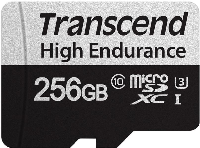 Paměťová karta Transcend microSDXC 256GB 350V + SD adaptér