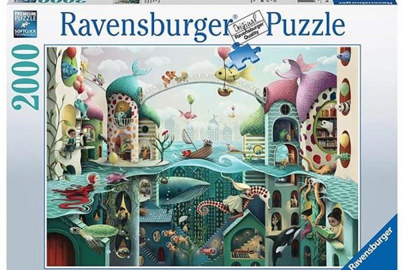 Puzzle Ravensburger 168231 Kdyby ryby mohly chodit 2000 dílků