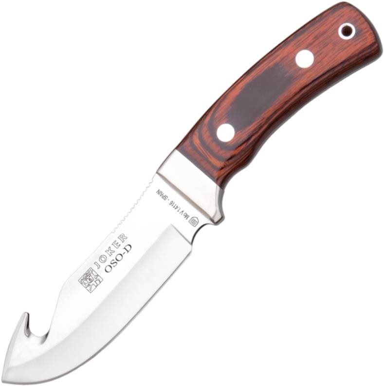 Nůž Joker Oso-D lovecký nůž, párák, červené dřevo