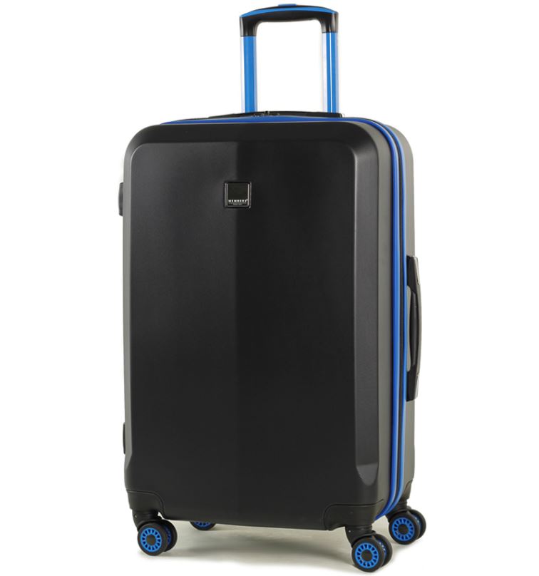 Cestovní kufr MEMBER'S TR-0150/3-M ABS - černá/modrá