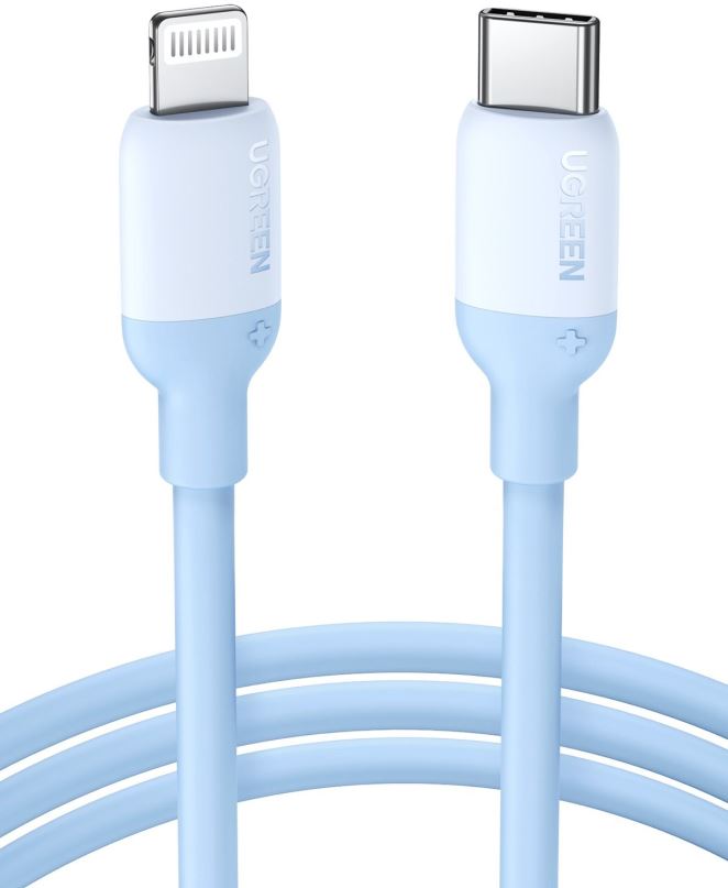 Datový kabel Ugreen USB-C to Lightning Silicone Cable 1m (Navy blue)