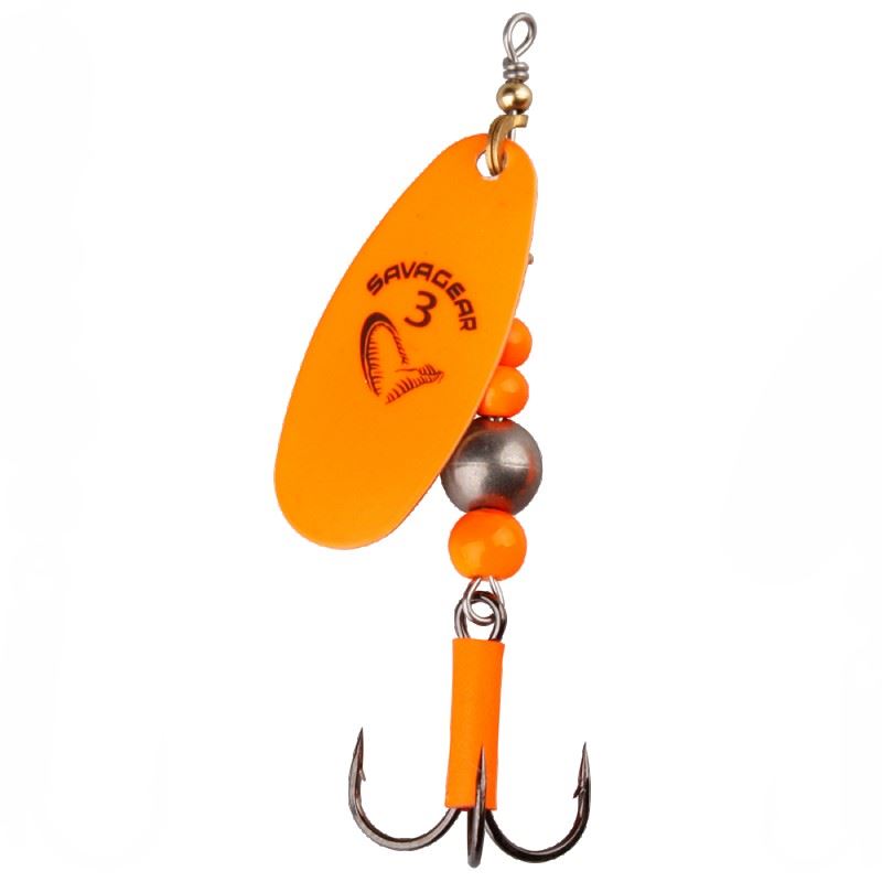 Savage Gear Třpytka Caviar Spinner Velikost 3 9,5g Flou Orange