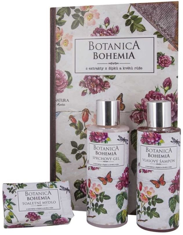 Dárková kosmetická sada BOHEMIA GIFTS Botanica Šípek a Květy růže