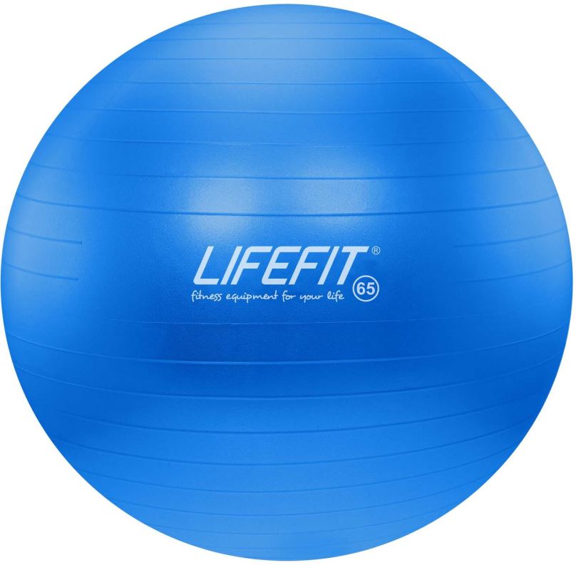 Gymnastický míč Lifefit anti-burst 65 cm, modrý