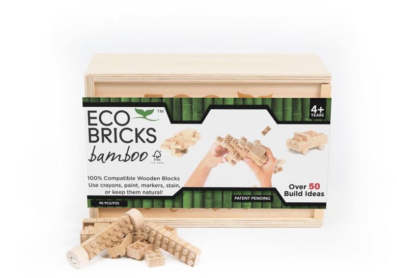 Stavebnice Once Kids Eco-Bricks Bambus 90 dílů