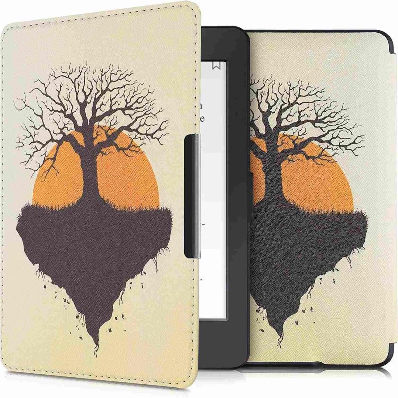 Pouzdro na čtečku knih KW Mobile - Tree Root - KW2582442 - Pouzdro pro Amazon Kindle Paperwhite 1/2/3 - béžové