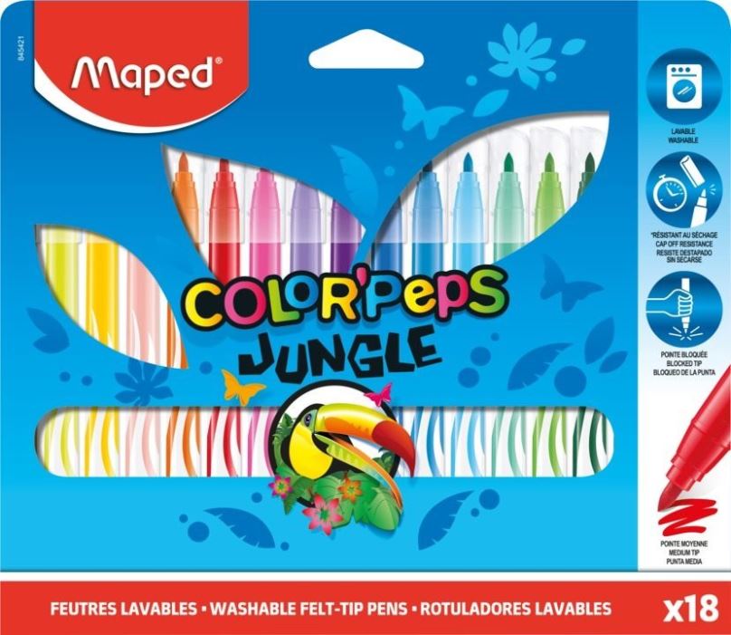 Fixy MAPED Color Peps Jungle 18 barev