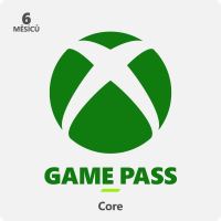 Dobíjecí karta Xbox Game Pass Core - 6 měsíční členství
