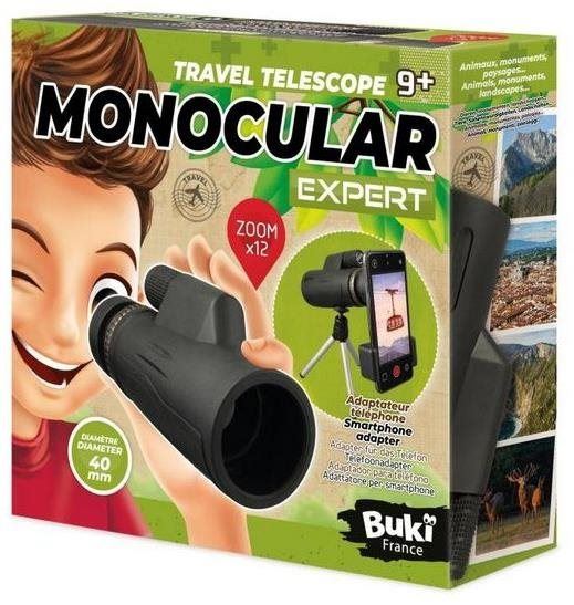 Dalekohled Buki France Science+ Monokulár Expert 12x40 s držákem na telefon