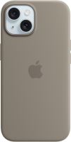 Kryt na mobil Apple iPhone 15 Silikonový kryt s MagSafe jílově šedý