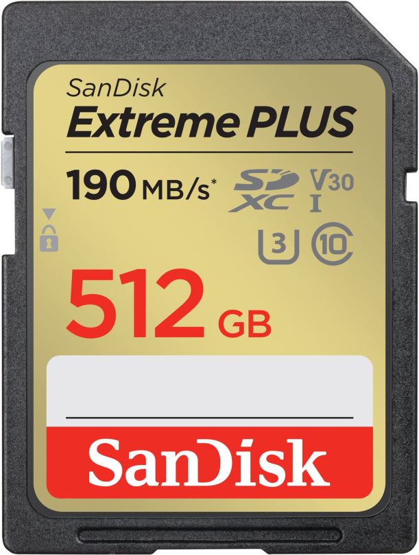 Paměťová karta SanDisk SDXC Extreme PLUS 512GB