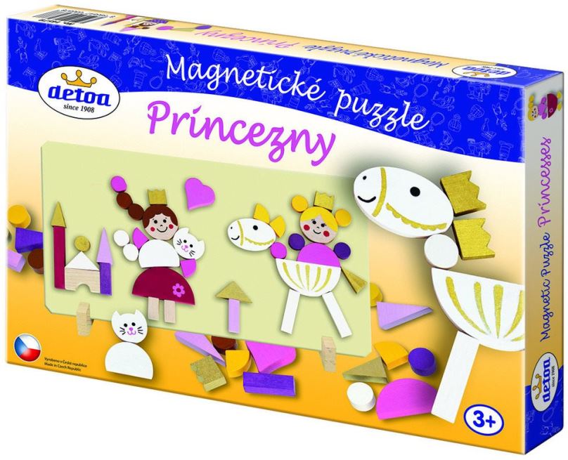 Didaktická hračka Magnetické puzzle Princezny