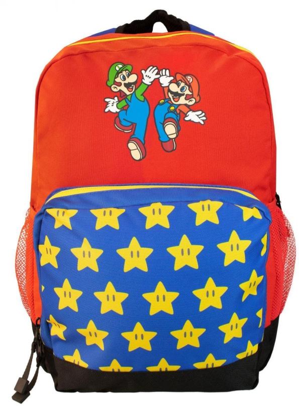 Dětský batoh FASHION UK Batoh Super Mario, červeno - modrý