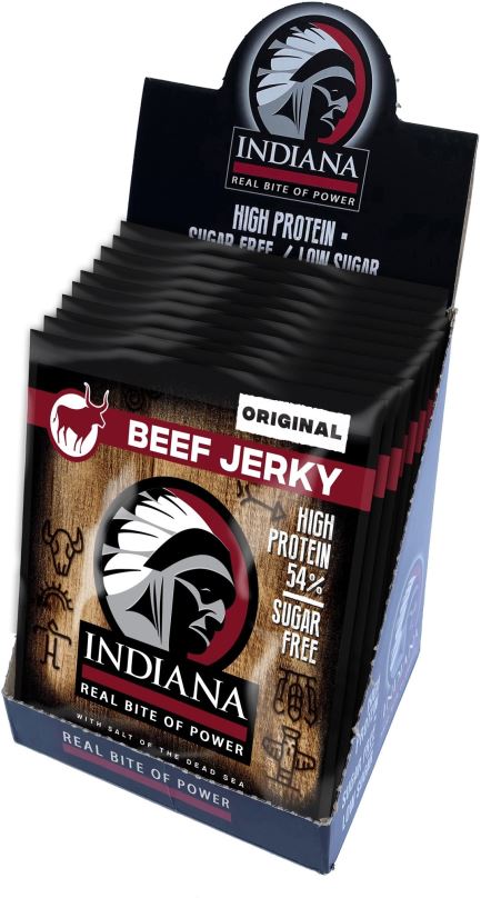 Sušené maso Indiana Jerky beef Original 10× 60 g